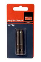 Bahco 59S/70T20-2P 1/4" Torx Bit Lang T20 - 70 mm (2st)