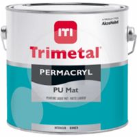 TRIMETAL permacryl pu mat wit 1 ltr