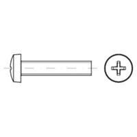 Linsenschraube mit Kreuzschlitz DIN 7985-H Stahl 4.8 galZn M 3  x 12