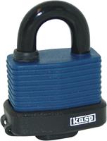 Kasp K13545D Hangslot 63 mm Verschillend sluitend Blauw Sleutelslot