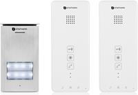 Smartwares DIC-21122 Complete set voor Deurintercom 2-draads Tweegezinswoning Zilver, Wit