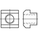 T-gleufsteen M12 16 mm DIN 508 Staal 10 stuks toolcraft 107988