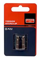 Bahco 60T/PZ1-2P 1/4" Pozidrive Bit Torsion PZ1 - 25 mm (2st)