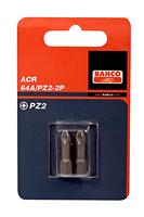 Bahco 64A/PZ3-2P 1/4" Pozidrive Bit ACR-gecoat PZ3 - 25 mm (2st)