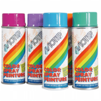 MOTIP colourspray hoogglans ral 6018 geelgroen 400 ml 01607