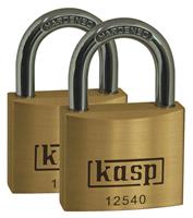 KASp Messingschloss Premium - Doppelpack, 50 mm, gleichschließend
