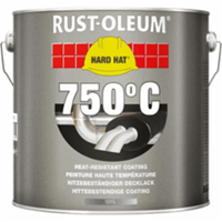 Rust-oleum - hard hat Deckschicht Hitzebeständig - Aluminium 2,5L, Hochleistungs-Deckschicht mit hitzebeständigem Schutz - Aluminium