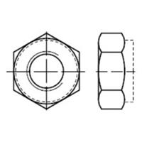 Sonstige Sechskantmutter metallischem Klemmteil, DIN 980 Stahl  8 galv.verz. VM16