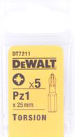 DeWalt DT7211 Pz1 Torsion schroefbits - 25mm (5st)
