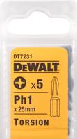 DeWalt DT7231 Ph1 Torsion schroefbits -25mm (5st)