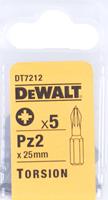 DeWalt DT7212 Pz2 Torsion schroefbits - 25mm (5st)