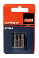 Bahco 59S/TR15-3P 1/4" Bit Torx met gat TR 15 - 25 mm (3st)