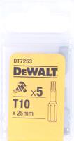 DeWALT - Torsion Bit T10 25mm, 5 Stück
