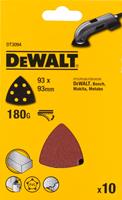 DeWalt DT3094 deltaschuurpapier - K180 - 93x93 (10st)