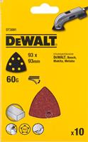 DeWalt DT3091 deltaschuurpapier - K60 - 93mm (10st)