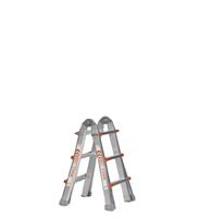 Teleskop-Klappleiter Steh-, Anlege-, Schiebe- und Treppenleiter in Einem 4 x 3 Sprossen