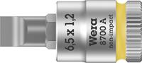 wera 8700A FL Schlitz Steckschlüssel-Bit-Einsatz 6.5mm 1/4  (6.3 mm)