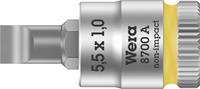 wera 8700A FL Schlitz Steckschlüssel-Bit-Einsatz 5.5mm 1/4  (6.3 mm)