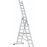 Multifunctionele ladder 3-delig, 3x8 sporten