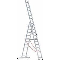 Multifunctionele ladder 3-delig, 3x12 sporten
