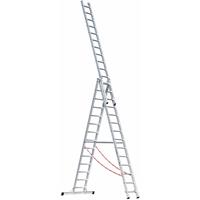 Multifunctionele ladder 3-delig, 3x14 sporten