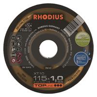 Rhodius TOPline lll XT10 Doorslijpschijf - Extra dun - 115 x 22,23 x 1mm - RVS/Staal (50st)