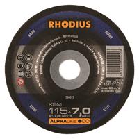 Rhodius Alphaline I KSM Afbraamschijf - 115 x 22,23 x 7mm - Staal (25st)