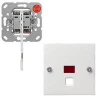 gira 063827 - Central plate pull-cord switch pure white, 063827