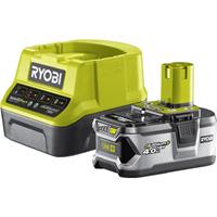 Akku RYOBI 18V 4.0Ah OnePlus LithiumPlus und Schnellladegerät 2.0Ah Lithium-Ionen-RC18120-140