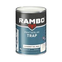 Rambo pantserlak trap dekkend zijdeglans cremewit 750 ml