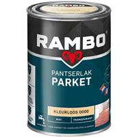 Rambo pantserlak parket transparant mat kleurloos 1,25 l