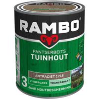 Rambo Pantserbeits Tuinhout zijdeglans antraciet transparant 750 ml