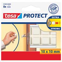 Tesa Protect vilt 10mmx10mm wit 8 stuks