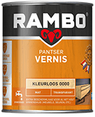 Rambo pantser vernis zijdeglans kleurloos 750 ml