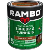 Rambo Pantserbeits Schuur & Tuinhuis zijdeglans teakhout transparant 750 ml