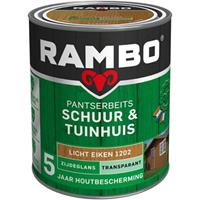 Rambo Pantserbeits Schuur & Tuinhuis zijdeglans lichteiken transparant 750 ml