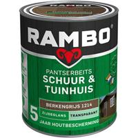 Rambo Pantserbeits Schuur & Tuinhuis zijdeglans berkengrijs transparant 750 ml