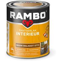 Rambo pantserlak interieur transparant zijdeglans warm walnoot 750 ml