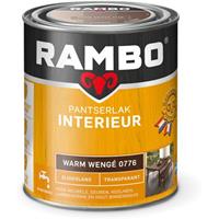 Rambo pantserlak interieur transparant zijdeglans warm wengé 750 ml