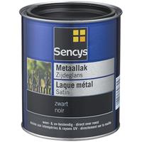 Sencys metaalverf zijdeglans zwart 750ml