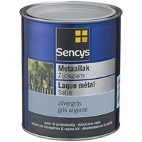Sencys metaalverf zijdeglans zilvergrijs 250ml