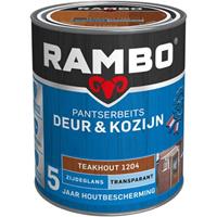 Rambo Pantserbeits Deur & Kozijn zijdeglans teakhout transparant 750 ml