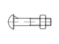 toolcraft Halbrundschrauben mit Nase M8 25mm Außensechskant DIN 607 Stahl 200St.