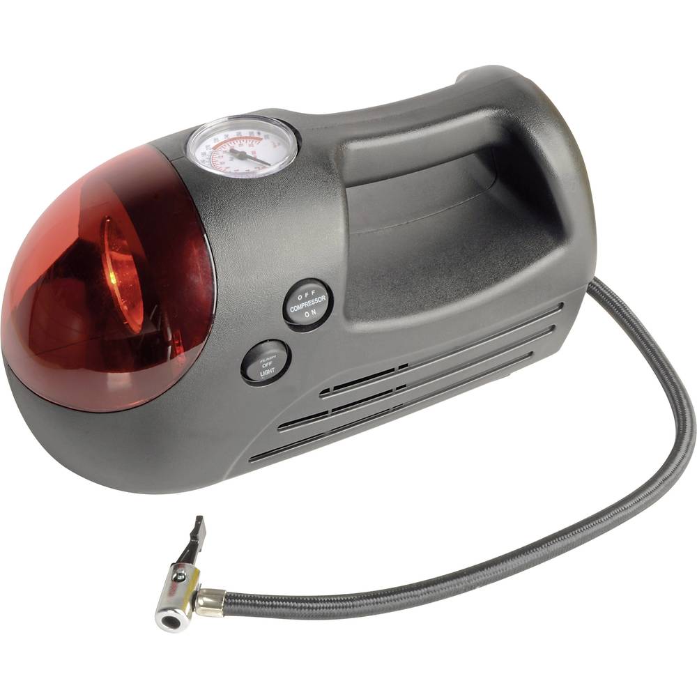 brüdermannesmann Brüder Mannesmann Universal-Luftkompressor Compressor 10 bar Knipperlicht, Met werklamp, Analoge Manometer, Snoeropbergruimte / opname, Dubbele kop