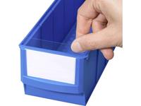 allit ProfiPlus ShelfBox Label S Beschriftungsetiketten für Lagersichtboxen Weiß, Transpare