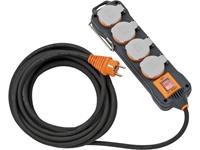 Brennenstuhl Steckdosenblock IP54 / Steckdosenverteiler 4-fach (5m Kabel, Baustelleneinsatz) - 9152450100