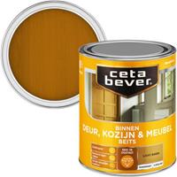 CetaBever binnenbeits deur, kozijn en meubel transparant licht eiken zijdeglans 750 ml