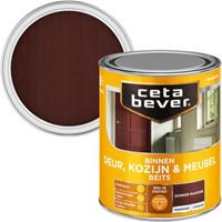 CetaBever binnenbeits deur, kozijn en meubel transparant donker mahonie zijdeglans 750 ml
