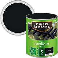 CetaBever tuinhoutbeits dekkend zwart zijdeglans 750 ml