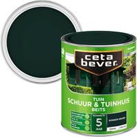 CetaBever tuinbeits schuur & tuinhuis dekkend donkergroen zijdeglans 750 ml